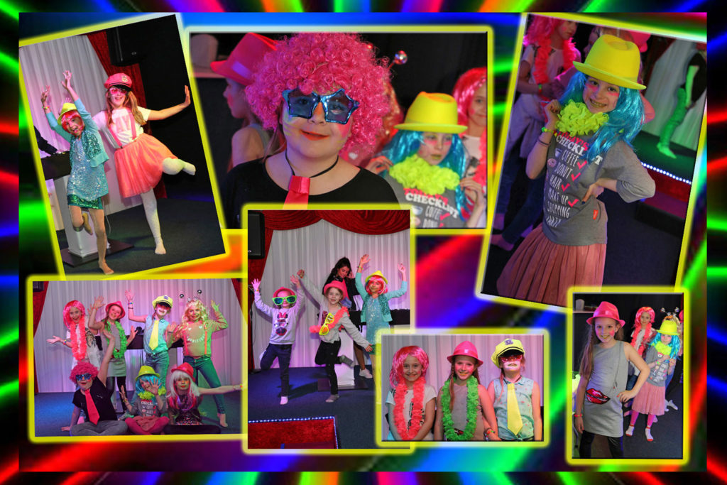 Spectaculair kinderfeest in Almere, een leuke locatie met disco en DJ inclusief blacklight en neon.