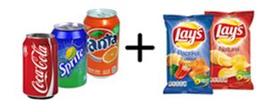 Blikje drinken met een zakje chips op je feestje Blikje drinken met een zakje chips op je feestje